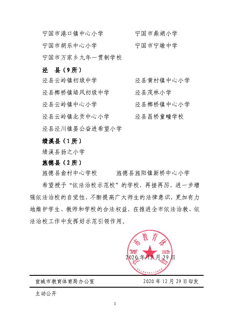 关于认定宣州区养贤中心初级中学等62所学校为市级“依法治校示范校”的通知_页面_3.jpg